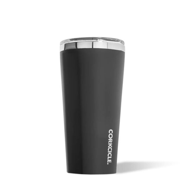 16 oz Insulated Tumbler with Cover - Matte Black