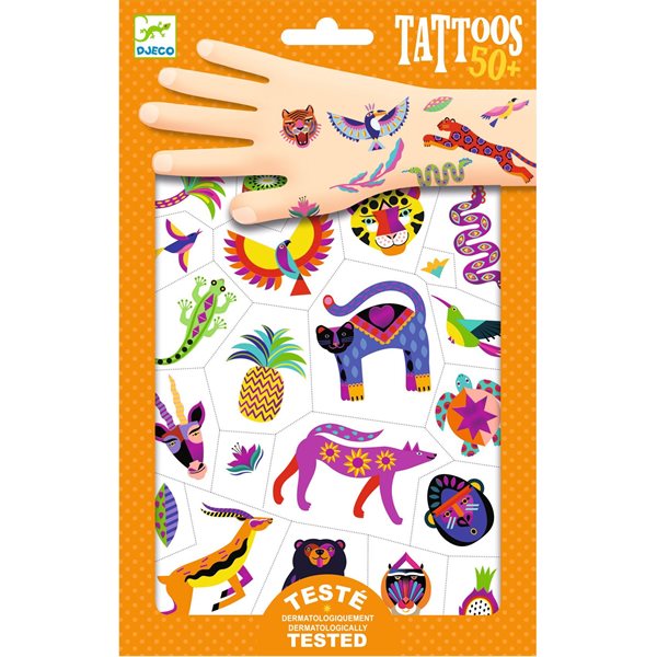 Tatouages tamporaires - Animaux sauvages