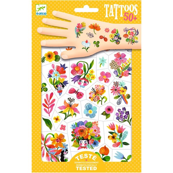 Tatouages temporaires - Aqua flor