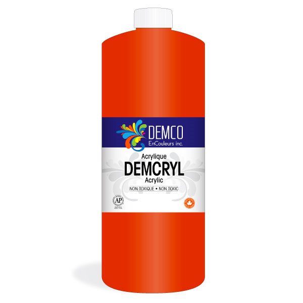 Demcryl Acrylic Paint - 1 L - Scarlet