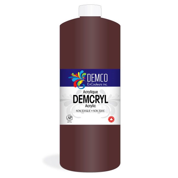 Peinture acrylique Demcryl - 1 L - Brun