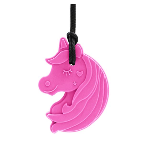 Chewnicorn™ Sensory Chew Necklace - Medium (XT) - Hot Pink