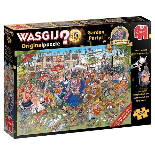 1000 Pieces - Golden Party ! 25th Anniversary Wasgij Original #40 Mystery Jigsaw Puzzle