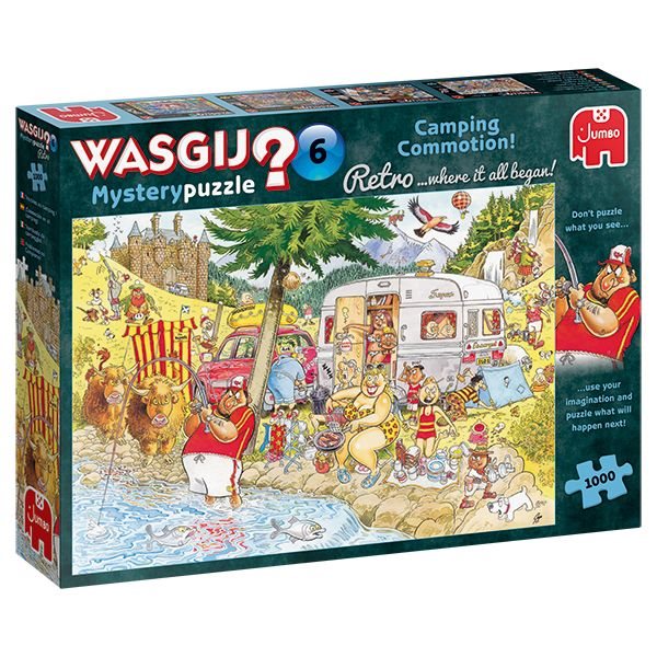 1000 Pieces - Camping Commotion ! Wasgij Mystery Retro #6 Jigsaw Puzzle