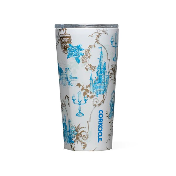 Disney Princess 16 oz oz Insulated Tumbler with Cover- Belle