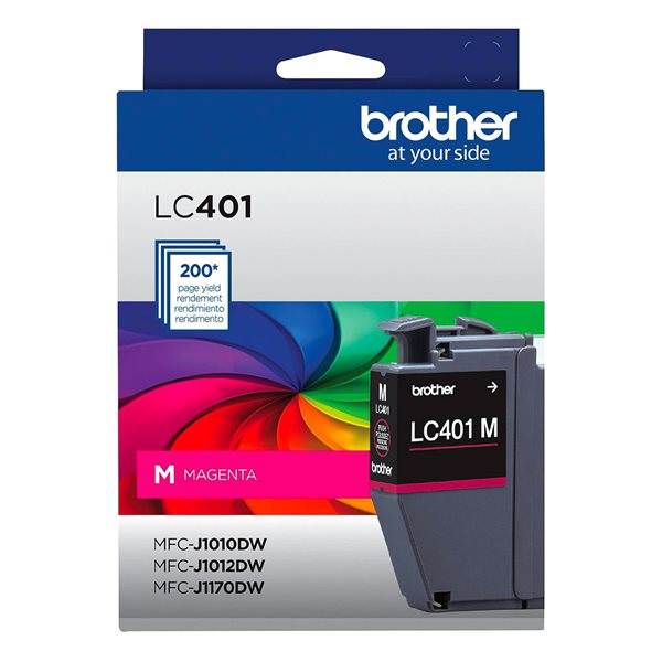 Cartouche jet d'encre Brother LC401 - Magenta