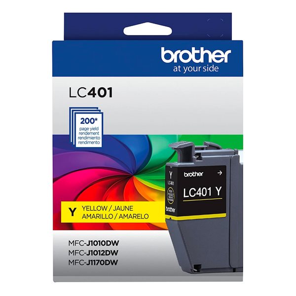 Brother LC401 Inkjet Cartridge - Yellow