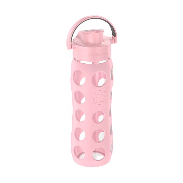 22 oz Water Bottle with Silicone Sleeve and Active Cap - Rose desert