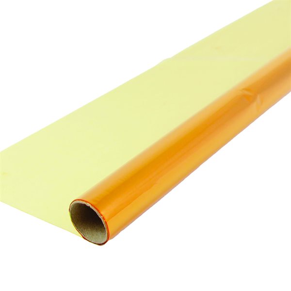 Rouleau de papier cellophane - Jaune