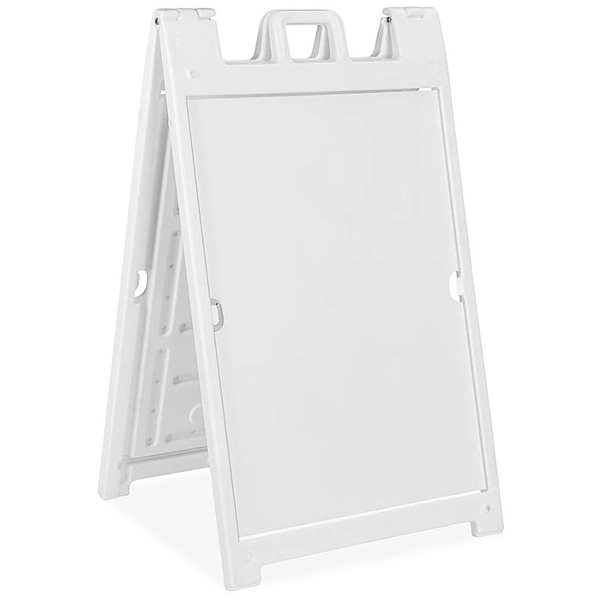 Signicade® Plastic A-Frame Sign - 24 x 36 in - White