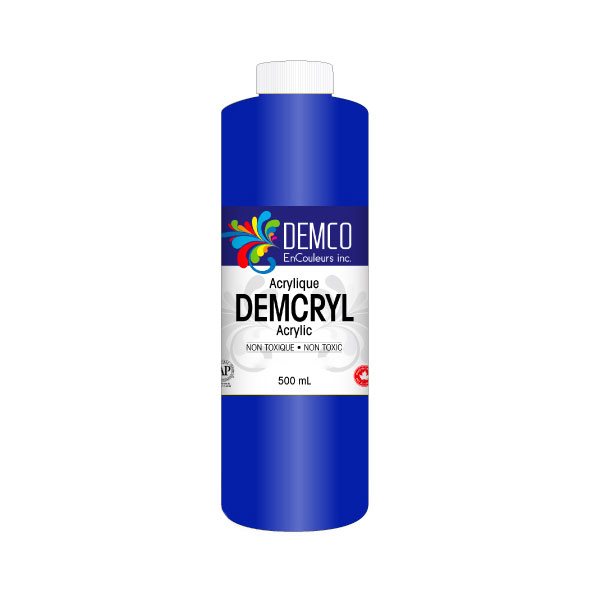 Peinture acrylique Demcryl 500 ml - Bleu