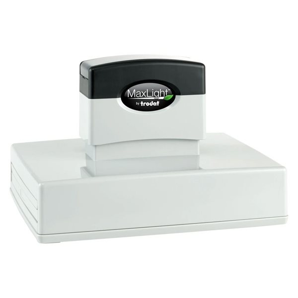 MaxLight™ XL2-800N Pre-Inked Stamp - 3-1/8 x 4-1/2 in - Up to 18 lines