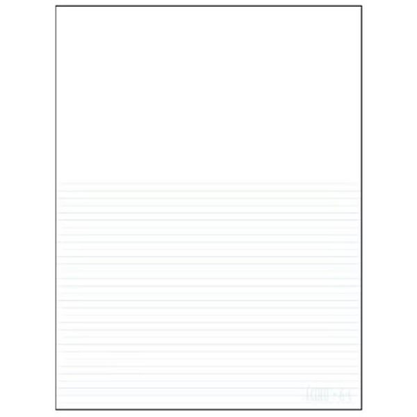 Tablette de projets interlignée pointillée Écolo 6C