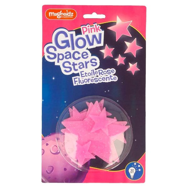 Glow Space Stars Pink