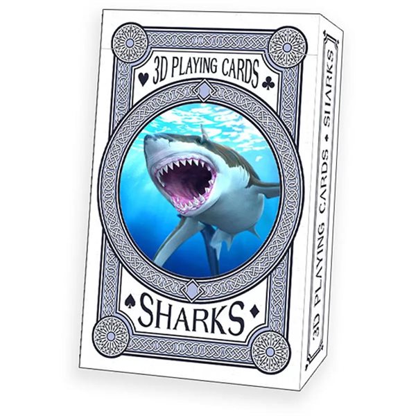 Cartes à jouer 3D - Requins
