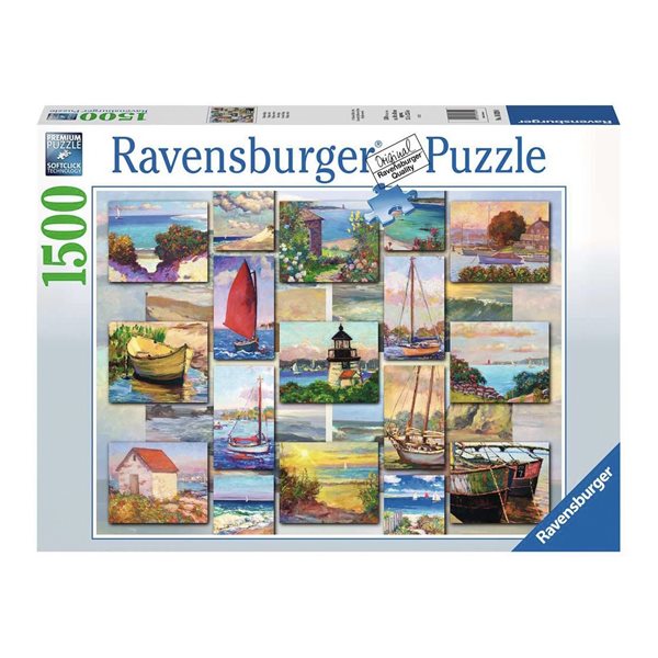 1500 Pieces - Coastal Collage Jigsaw Puzzle