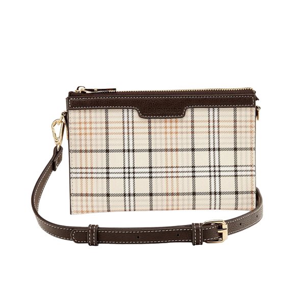 Sac à bandoulière Misha - Vanille à carreaux