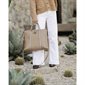 Rhodes Suede Laptop Bag - Frappe