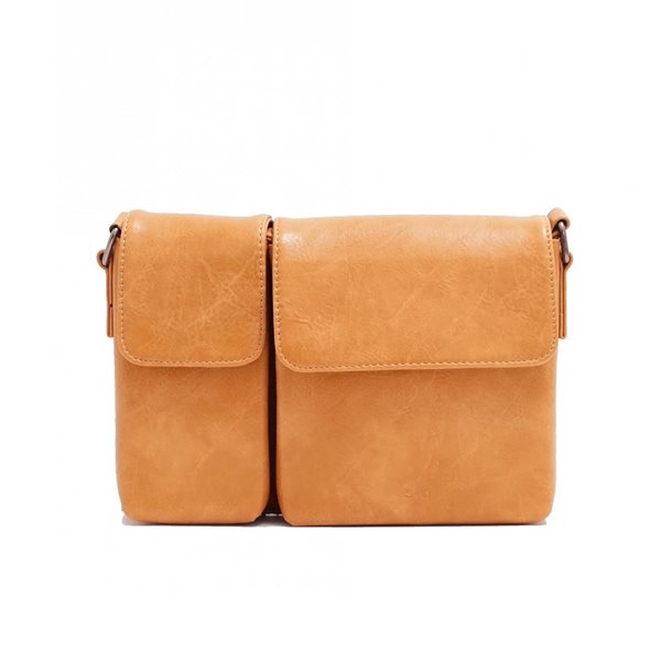 Anthea Crossbody Saddle - Tan