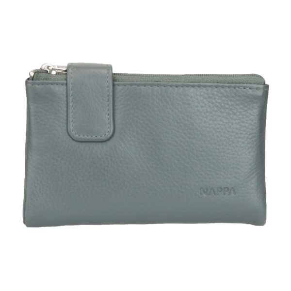 Mini Charlotte Small Leather Wallet - Grey