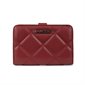 The Nora Quilted Vegan Leather Wallet - Red