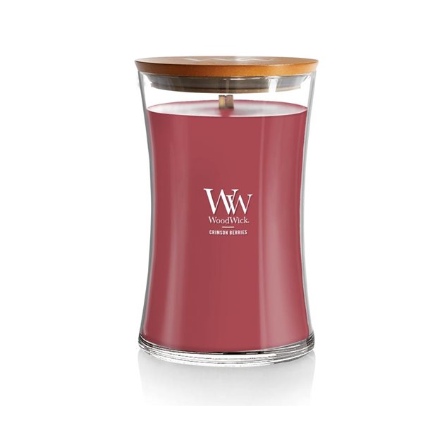 Hourglass Candle - 21.5 oz - Crimson Berries