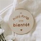 Pastille de bois - Un mini nous arrive bientôt