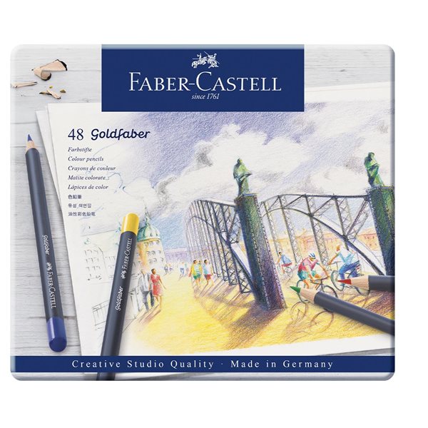 Crayons de couleur Goldfaber - Boîte de 48