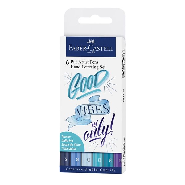 Marqueurs feutres de lettrage et calligraphie Pitt Artist Pen® Good Vibes Only - Ensemble de 6