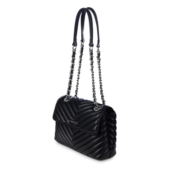 The Madelyn Vegan Leather Crossbody Handbag - Black