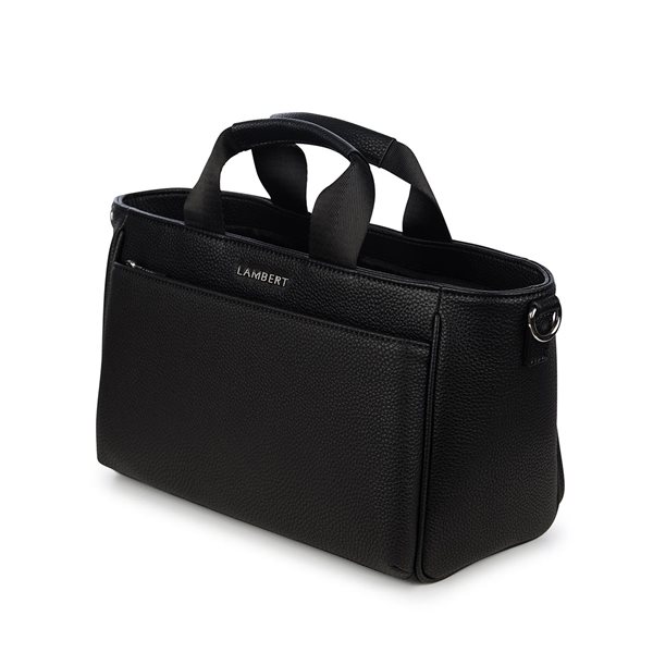 The Daisy Vegan Leather Stroller Console Bag - Black