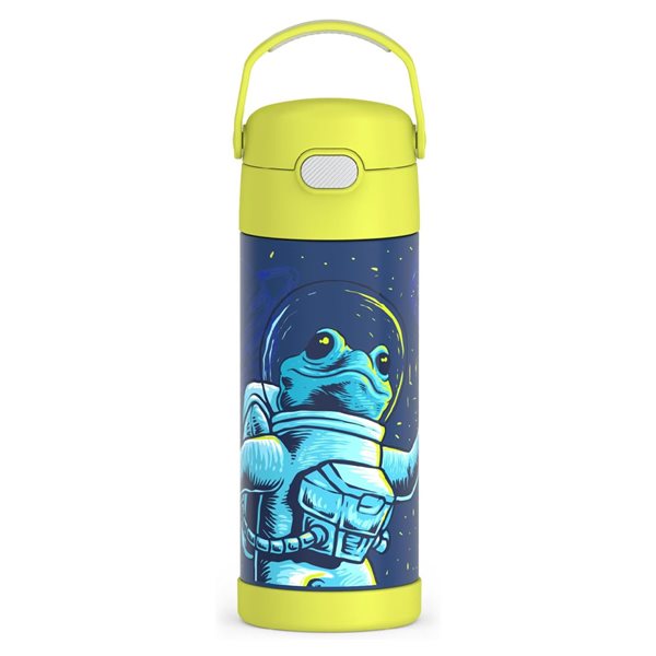 Bouteille d'eau de 410 ml FUNtainer® - Grenouille spatiale