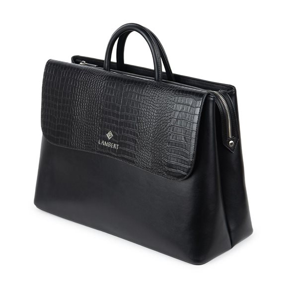 The Helena Vegan Leather Handbag - Black