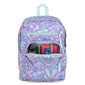 Big Student Backpack - Fluid Floral Pastel Lilac