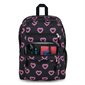 Big Student Backpack - Happy Hearts Black