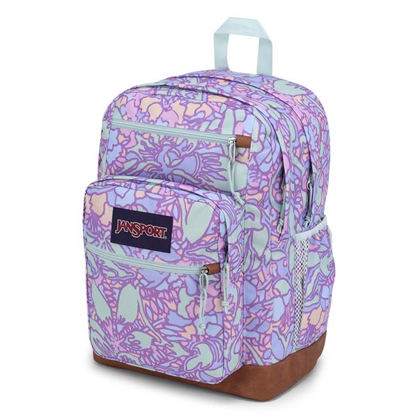 Jansport Cool Student Backpack - Fluid Floral Pastel Lilac