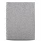 Filofax® Saffiano Metallic Refillable Notebook - A5 Size - 8-3/8 x 6-3/8 in - Silver