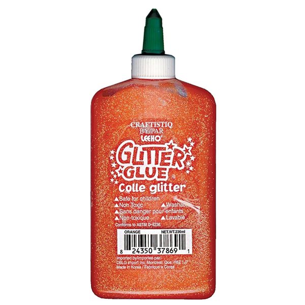 Glitter Glue - Orange