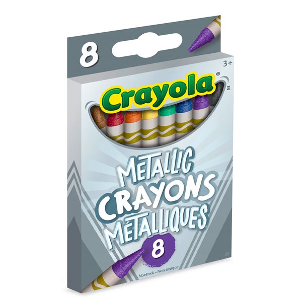 Crayons de cire métalliques