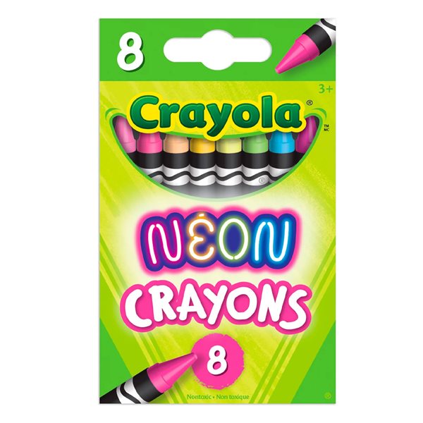 Crayons de cire Néon