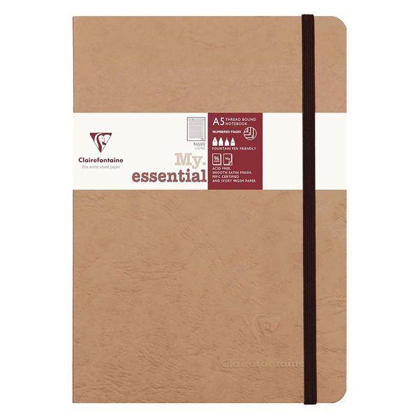 Cahier de notes My Essential A5 Tabac