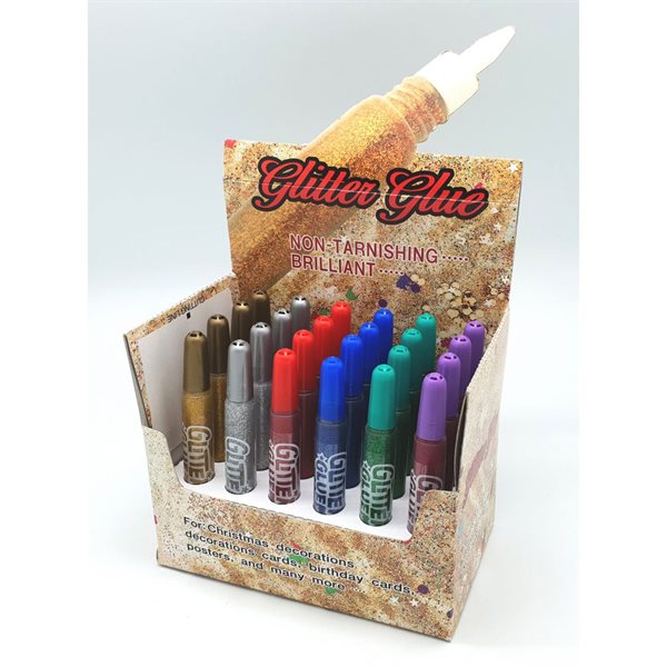 Glitter Glue Pen (Package of 24 tubes)