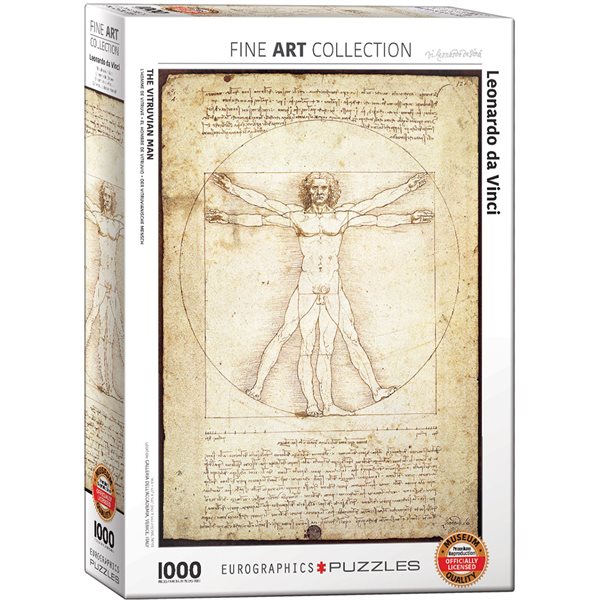 1000 Pieces - The Vitruvian Man Jigsaw Puzzle