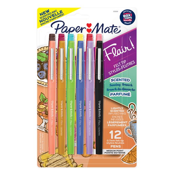 Flair® Sunday Brunch Scented Markers - Package of 12