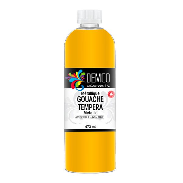 Gouache Demco métallique 473 ml - Or