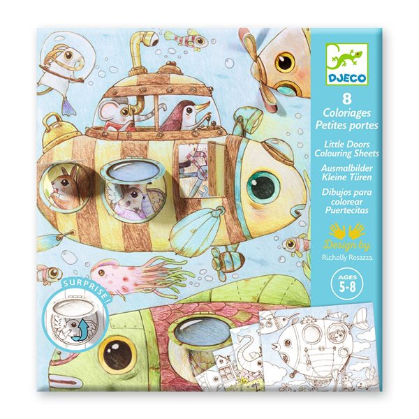 Malo’s Trip Little Doors Colouring Sheets