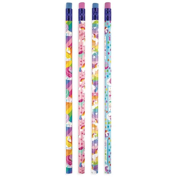 Ensemble de 12 Crayons de Graphite - Licornes uniq