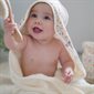 Sortie de bain pour bébé avec débarbouillette