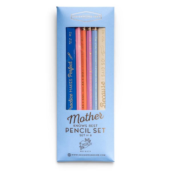 Mother Knows Best Pencils - Set of 6