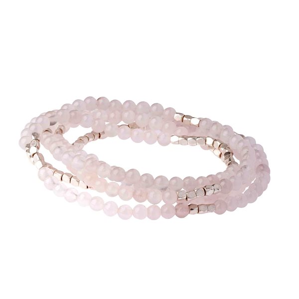 Collier et bracelet en pierre - Rose quartz